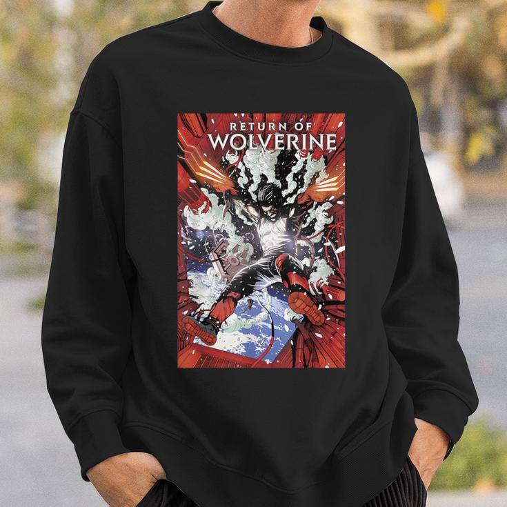 Marvel Comixology Return Of Wolverine Comic Book Cover Sweatshirt Gifts for Him Marvel Comixology Return Of Wolverine Comic Book Cover Sweatshirt Gifts for Him
