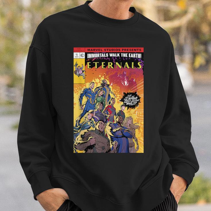 Marvel Eternals Group Shot Comic Book Cover Sweatshirt Gifts for Him Marvel Eternals Group Shot Comic Book Cover Sweatshirt Gifts for Him