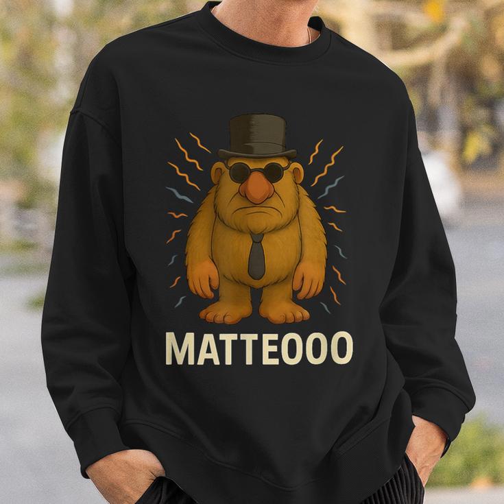 Matteooo イタリアンブレインロットミーム – シュールなaiクリーチャー スウェットシャツ 彼への贈り物