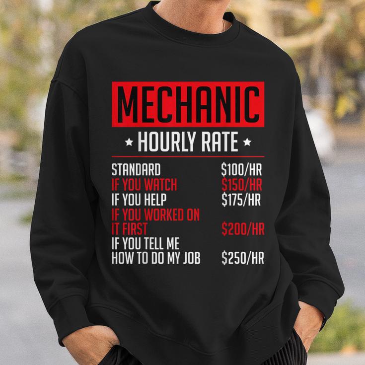 Mechanics Auto Mechanics メカニック 時給 カーメカニック スウェットシャツ 彼への贈り物