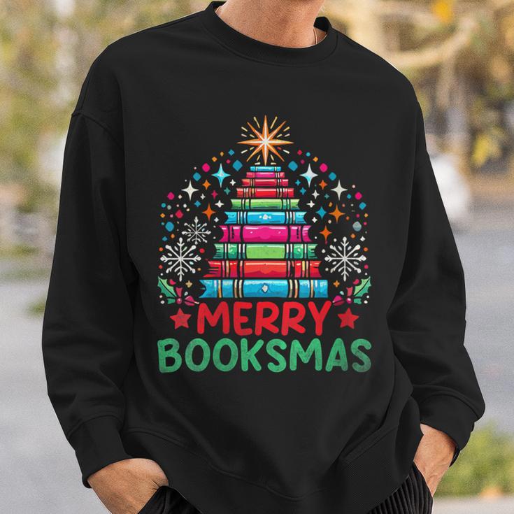 Merry Booksmas Librarian Library Book Reading Books Sweatshirt Gifts for Him Merry Booksmas Librarian Library Book Reading Books Sweatshirt Gifts for Him