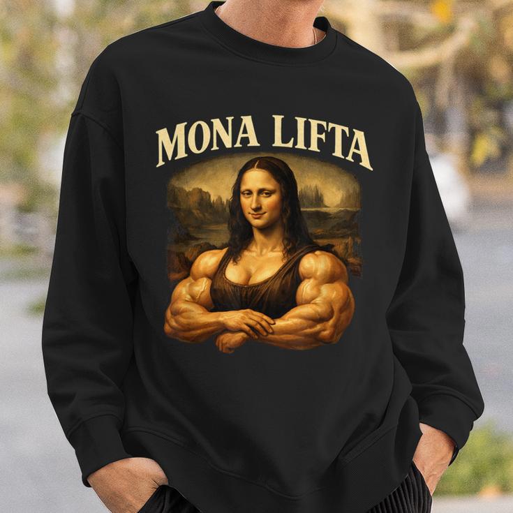 Mona Lifta マッスル モナリザ ジム ユーモア スウェットシャツ 彼への贈り物