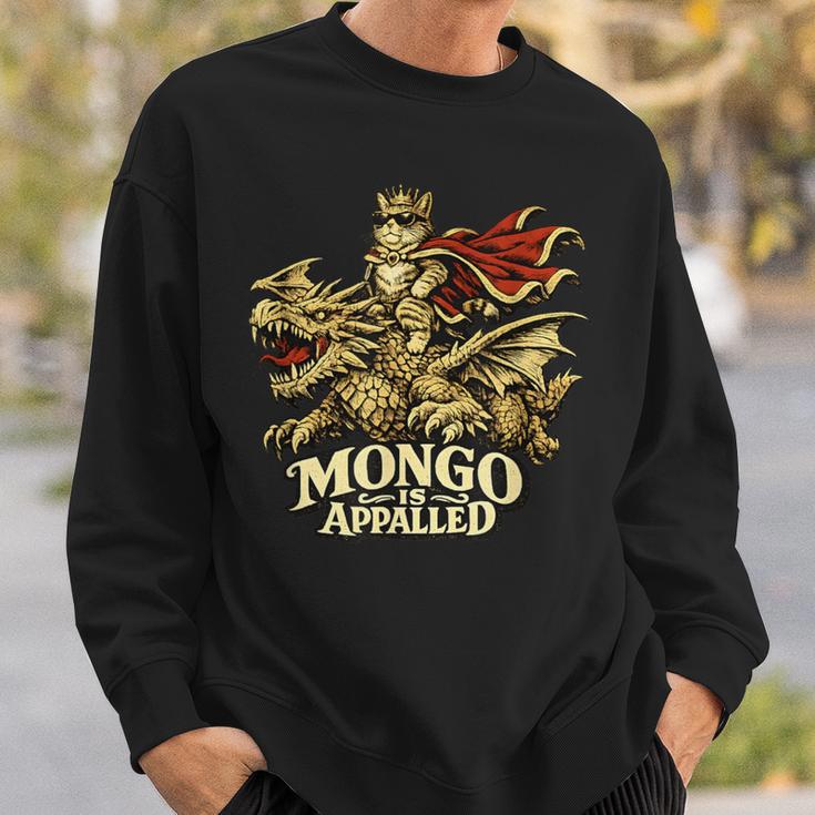 Mongo Is Appalled Princess Cat Riding Dinosaur Book Lover Sweatshirt Gifts for Him