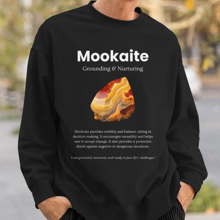 Mookaite ジェムストーンの意味 スウェットシャツ 彼への贈り物