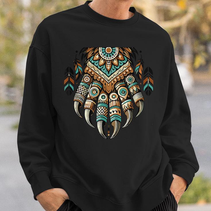Native Heritage Month 誇り高きネイティブアメリカンのクマの爪 スウェットシャツ 彼への贈り物