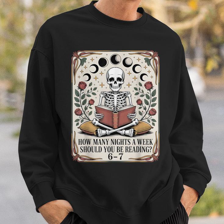 How Many Nights Reading Meme 6 7 Book Lover Sweatshirt Gifts for Him