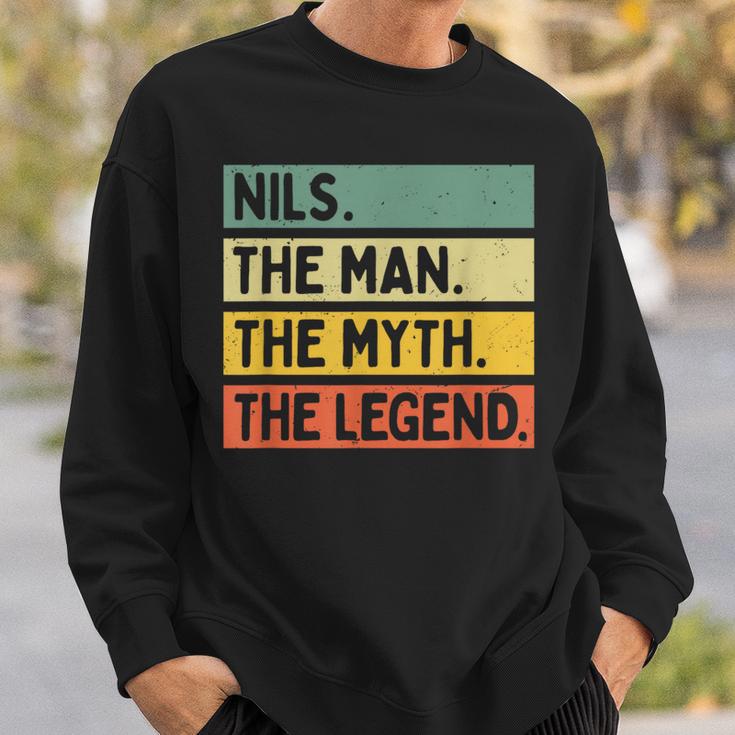 Nils The Man The Myth The Legend面白い名言 スウェットシャツ 彼への贈り物