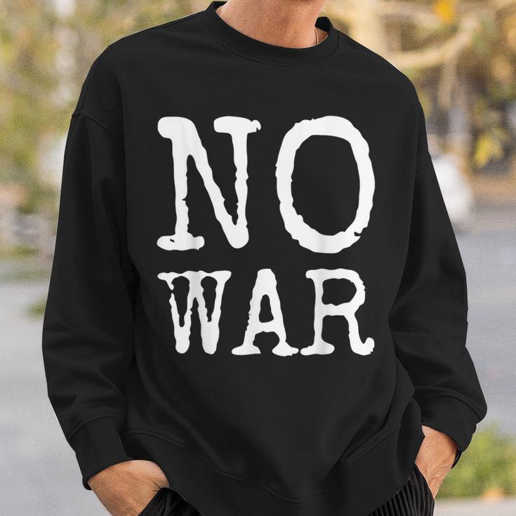No War 平和 平和の鳩 アゲンストウォー 愛 No War スウェットシャツ 彼への贈り物