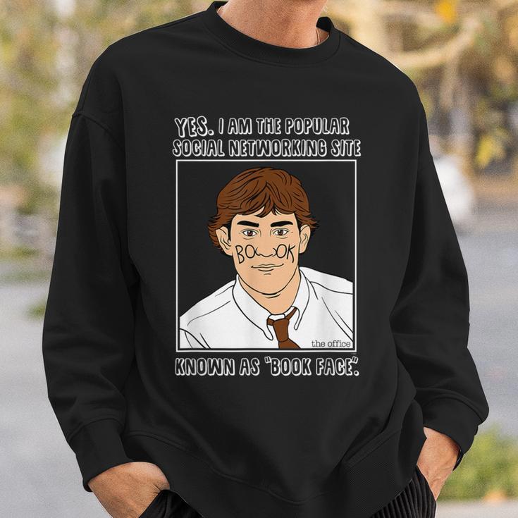 The Office Book Face Jim Sweatshirt Gifts for Him The Office Book Face Jim Sweatshirt Gifts for Him