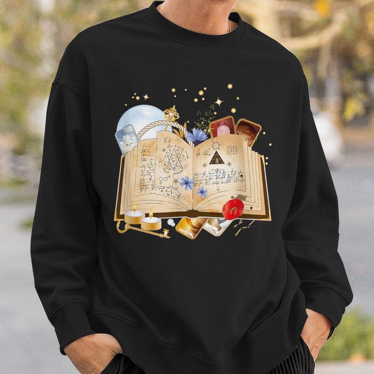 Old Book With Spells And Magical Accessories Sweatshirt Gifts for Him Old Book With Spells And Magical Accessories Sweatshirt Gifts for Him