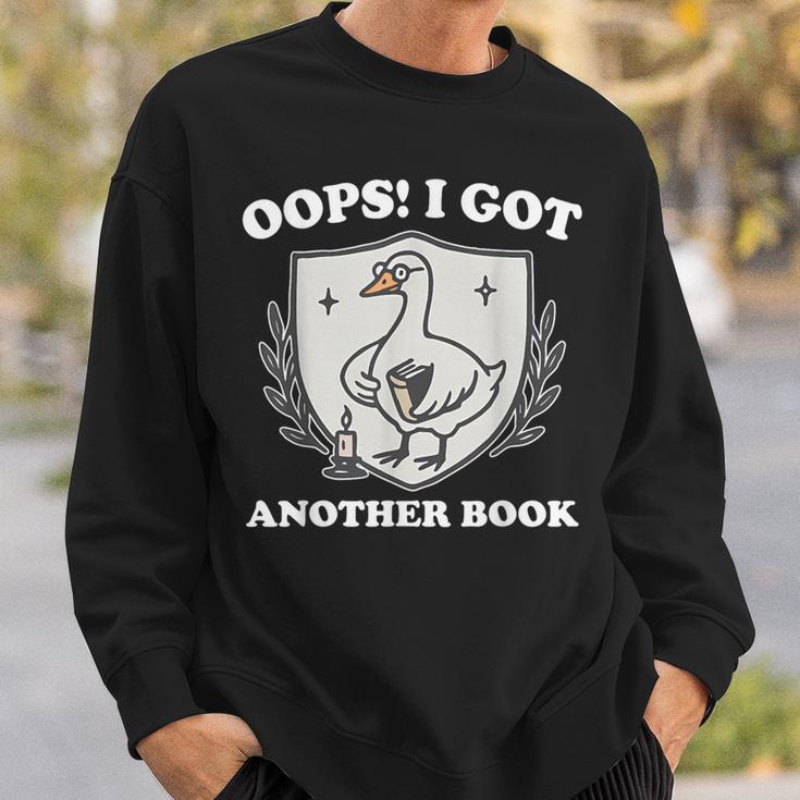 Oops I Got Another Book Books Lover Goose Quote Sweatshirt Gifts for Him Oops I Got Another Book Books Lover Goose Quote Sweatshirt Gifts for Him