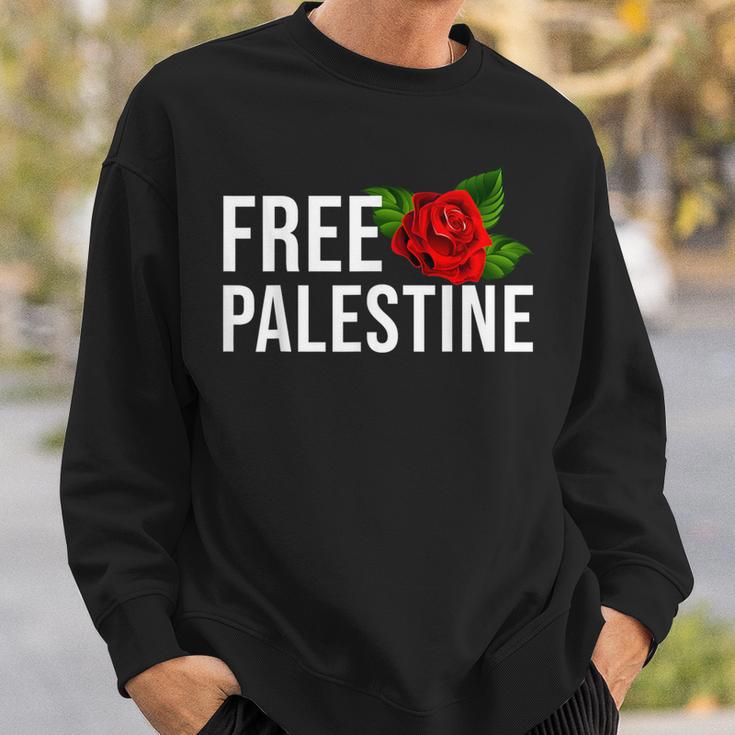 Palestine Free Palestine Free Gaza Palestine Flag Arabic スウェットシャツ 彼への贈り物
