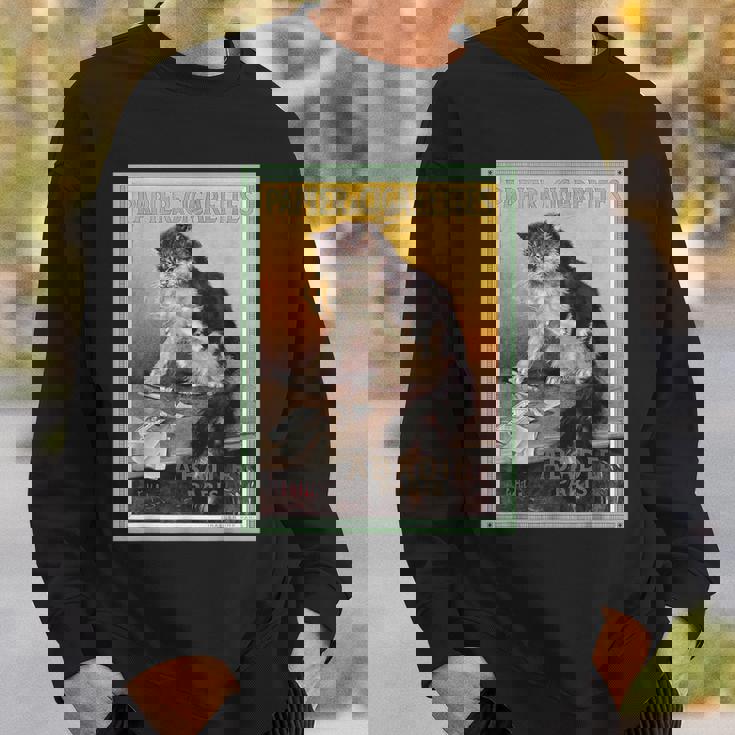 Papier A Cigarettes Abadie Paris ビンテージタバコ広告 スウェットシャツ 彼への贈り物