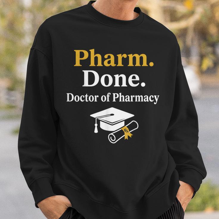 Pharm Done ドクターオブファーマシー 卒業式 スウェットシャツ 彼への贈り物
