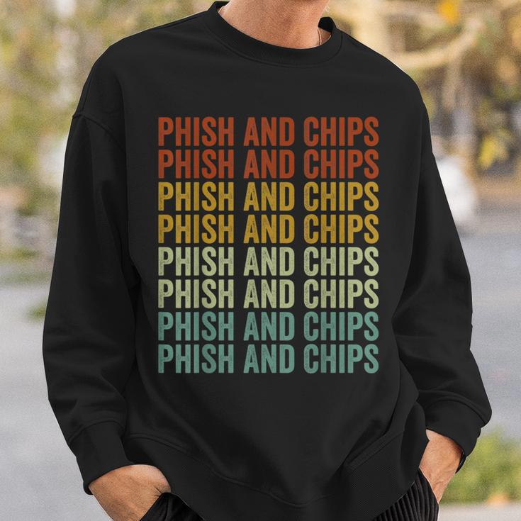 Phish And Chips ファニーハッカー フィッシングコンピュータハッカー スウェットシャツ 彼への贈り物