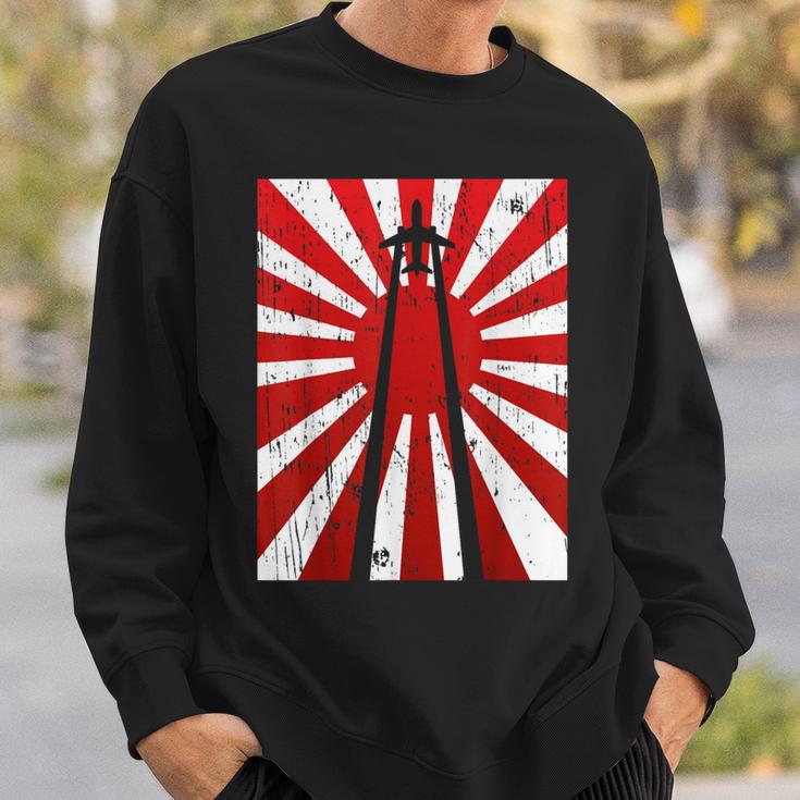 Pilot Plane Airport Air Traffic Controller Risingun Flag スウェットシャツ 彼への贈り物