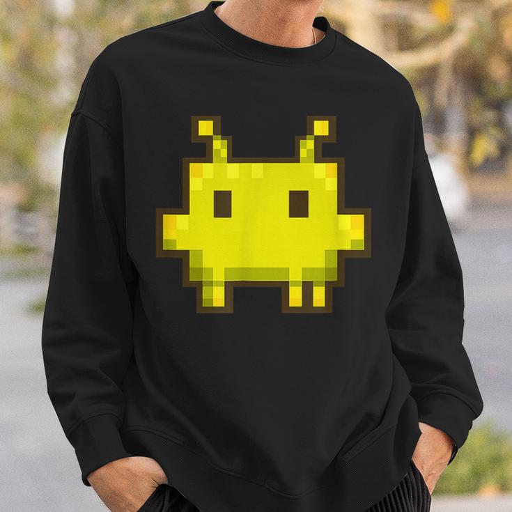 Pixel Gamer Clawd Claude Code Gaming レトロ コーディング ユーモア スウェットシャツ 彼への贈り物