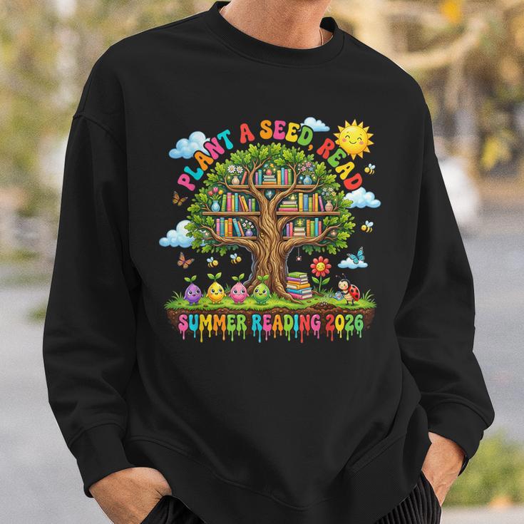 Plant A Seed Read Summer Reading 2026 Book Tree Sweatshirt Gifts for Him