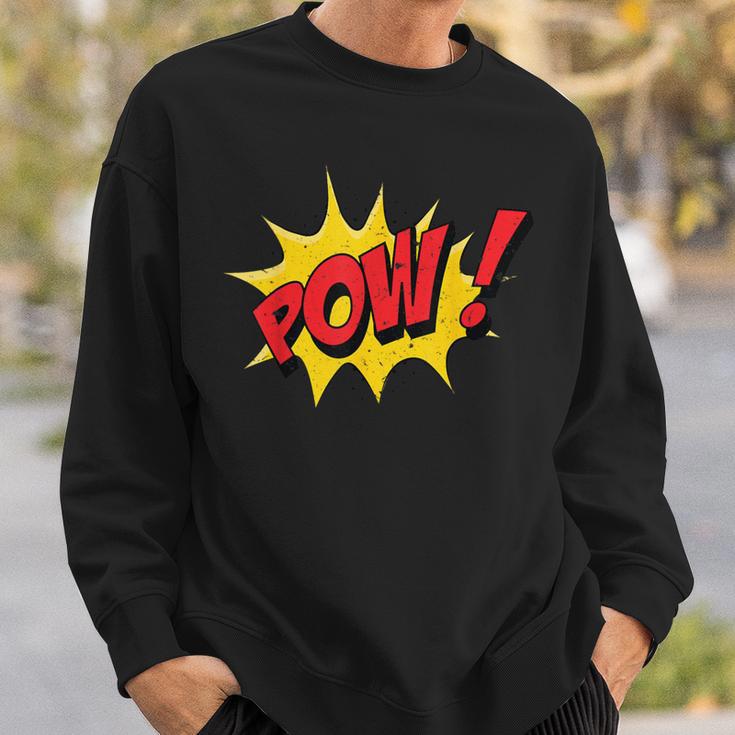 POW Comic Book Cartoon Pop Art Sweatshirt Gifts for Him POW Comic Book Cartoon Pop Art Sweatshirt Gifts for Him