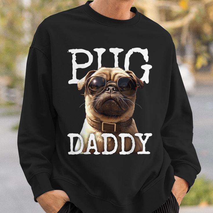 Pug Daddyパグパグパグパグパグパグお父さん犬お父さん父の日甘いパグパグお父さん スウェットシャツ 彼への贈り物