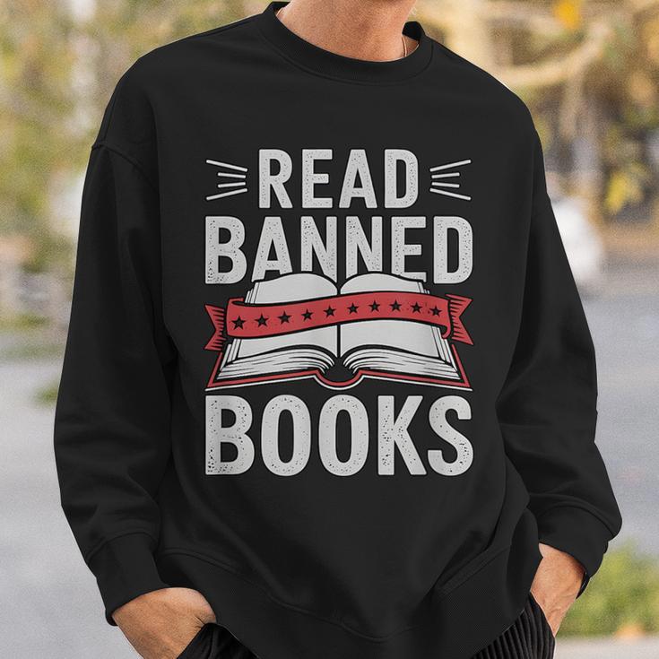 Read Banned Books Literary Rebel Style Sweatshirt Gifts for Him Read Banned Books Literary Rebel Style Sweatshirt Gifts for Him