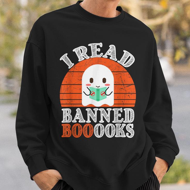 I Read Banned Booooks Banned Books Reader Sweatshirt Gifts for Him