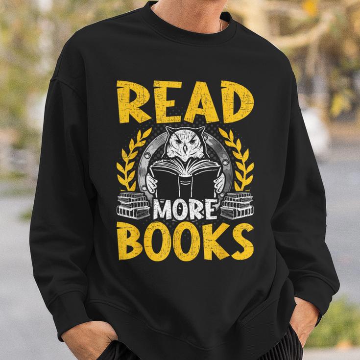 Read More Books Book Lovers Reading Sweatshirt Gifts for Him