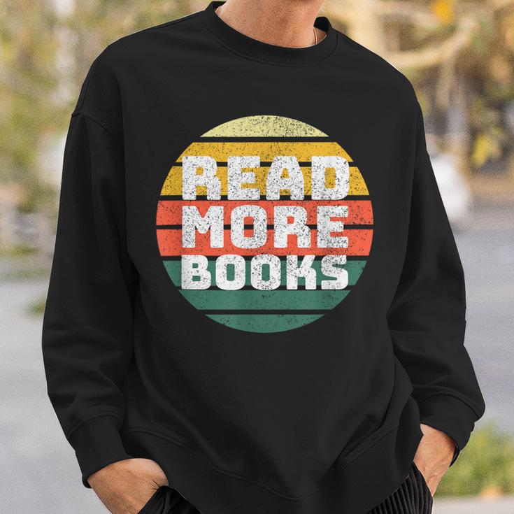 Read More Books Retro Vintage Book Lover Sweatshirt Gifts for Him Read More Books Retro Vintage Book Lover Sweatshirt Gifts for Him