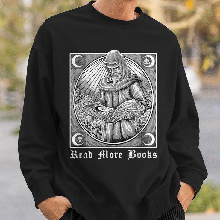 Read More Books Satan Book Leviathan Satanic Cross Devil Sweatshirt Gifts for Him