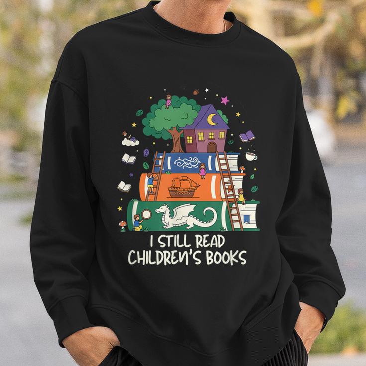 I Still Read Children's Books Fantasy Storybook Reader Sweatshirt Gifts for Him