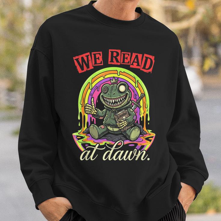 We Read At Dawn Frog Grimoire Book Sweatshirt Gifts for Him We Read At Dawn Frog Grimoire Book Sweatshirt Gifts for Him