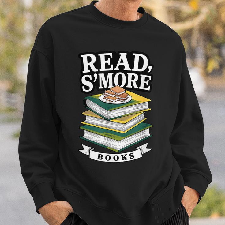 Read S'More Books Marshmallow Reading Smores Sweatshirt Gifts for Him