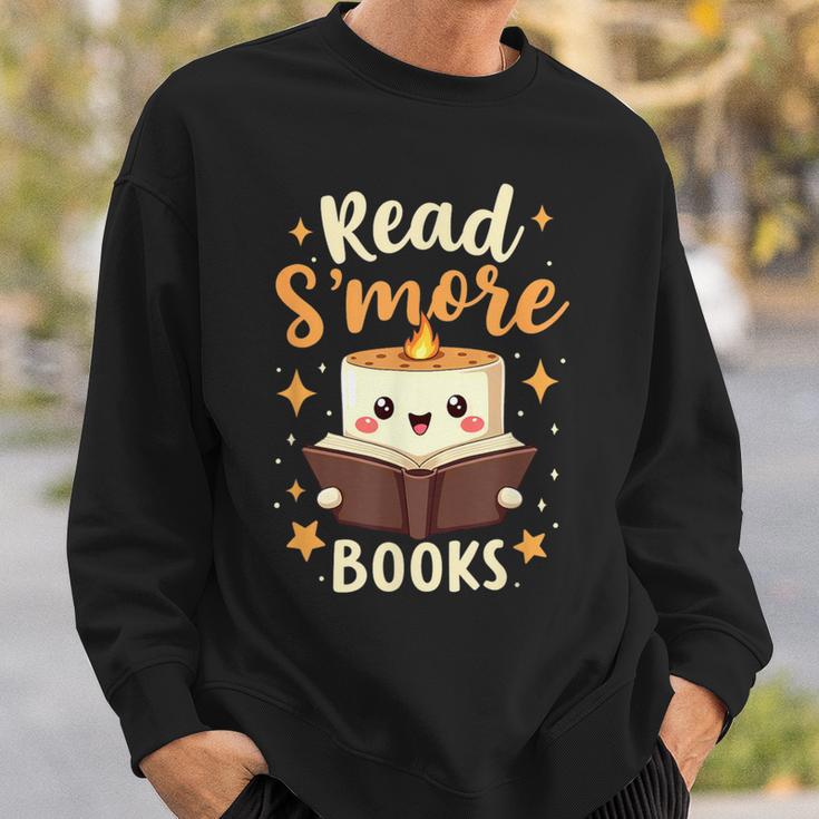 Read S'More Books Reading Campfire Camping Sweatshirt Gifts for Him