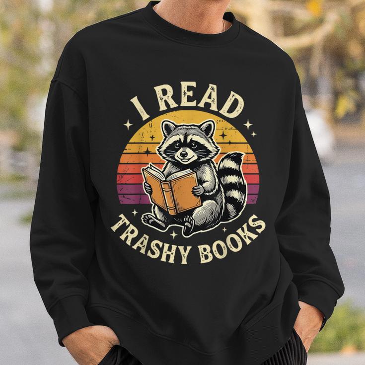 I Read Trashy Books Raccoon Sweatshirt Gifts for Him