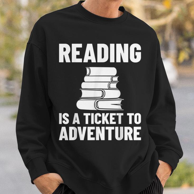 Reader Book Reading Bookworm Librarian Sweatshirt Gifts for Him