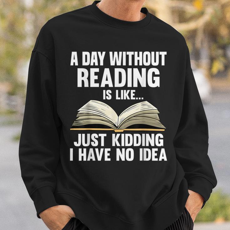 Reading Art For Men Women Reading Book Lover Bookworm Small Sweatshirt Gifts for Him