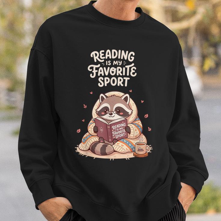 Reading Is My Favorite Sport Book Lover Men Women Sweatshirt Gifts for Him