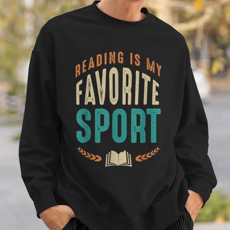 Reading Is My Favorite Sport Book Lover Reading Teacher For Men Women Kids Sweatshirt Gifts for Him