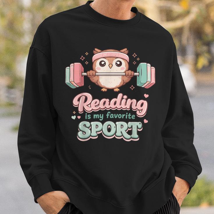 Reading Is My Favorite Sport Cute Owl Book Lover Sweatshirt Gifts for Him Reading Is My Favorite Sport Cute Owl Book Lover Sweatshirt Gifts for Him