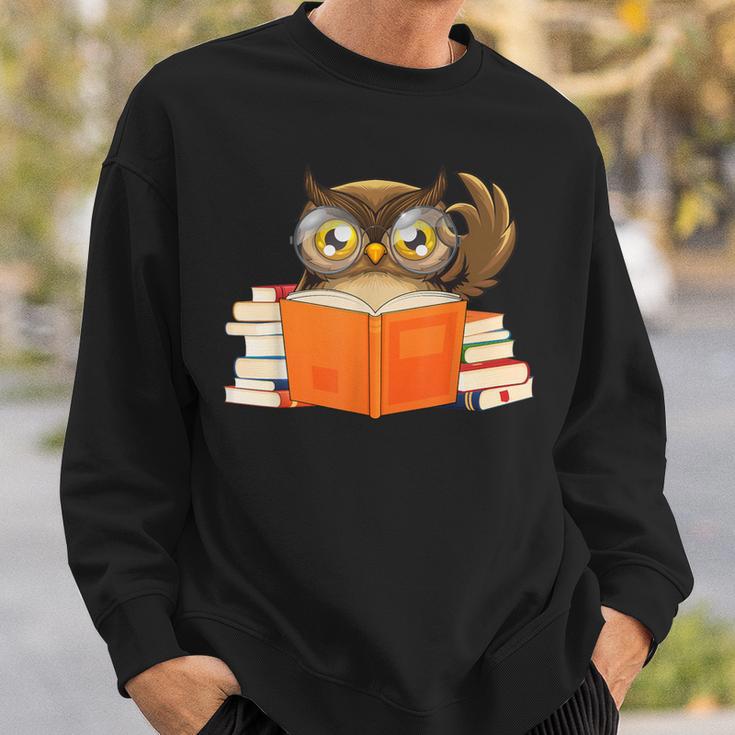 Reading Owl Art Men Women Kids Bookworm Book Lovers Sweatshirt Gifts for Him Reading Owl Art Men Women Kids Bookworm Book Lovers Sweatshirt Gifts for Him