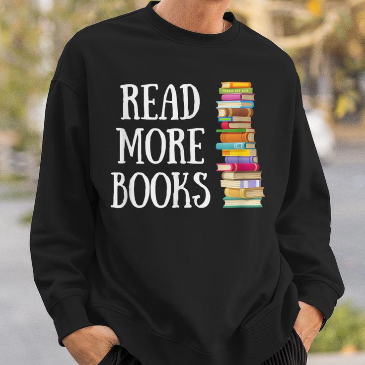 Reading Reader Read More Books Librarian Literature Teacher Sweatshirt Gifts for Him
