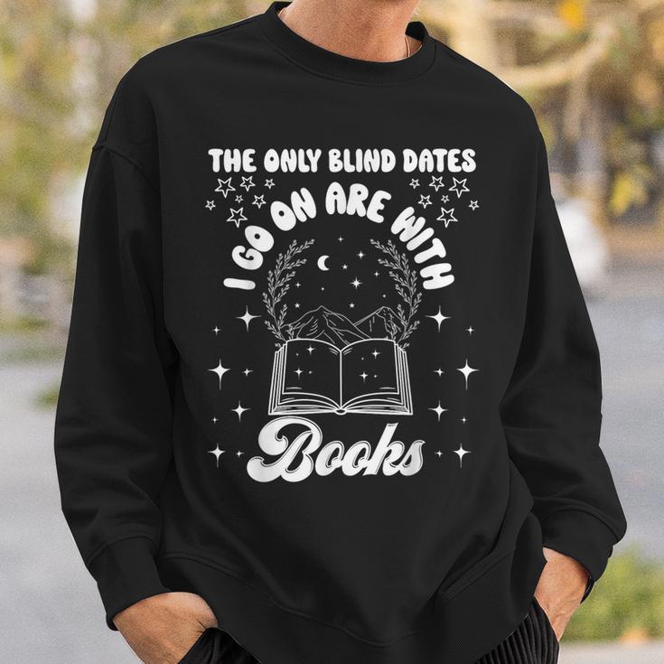 Reading Shirts Women Bookworm Blind Dates Book Lover Sweatshirt Gifts for Him