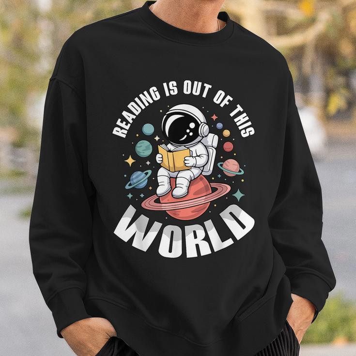 Reading Is Out Of This World Library Week World Book Day Sweatshirt Gifts for Him