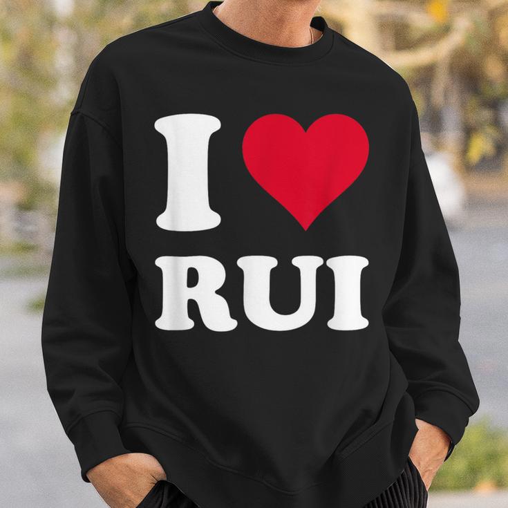 Red Heart I Love Rui スウェットシャツ 彼への贈り物