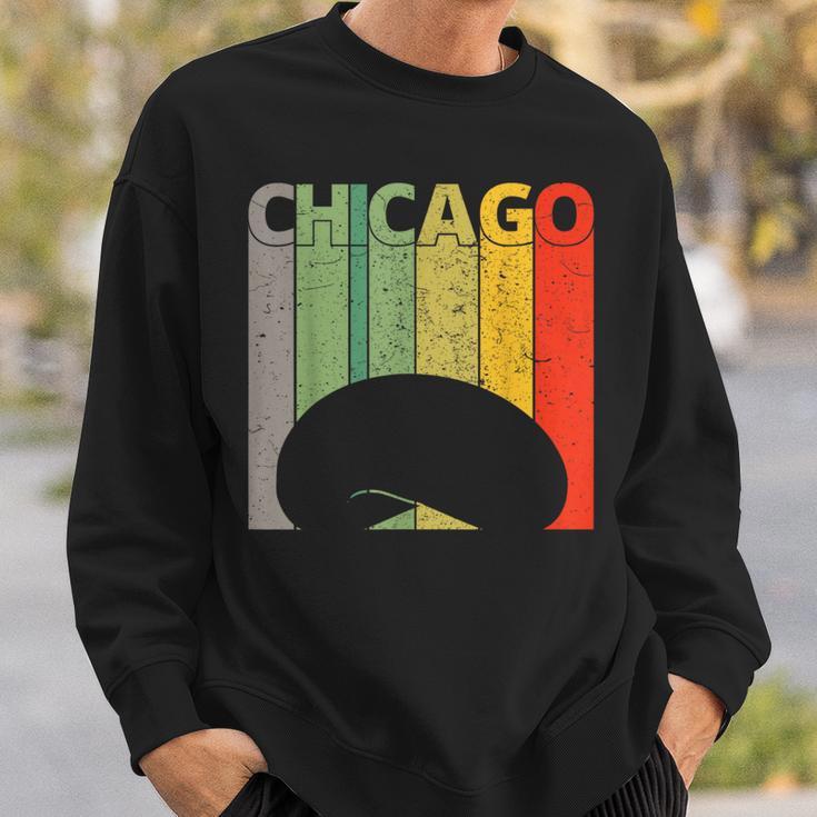 Retro Chicago Intage Chicago Bean Cloud Gate スウェットシャツ 彼への贈り物