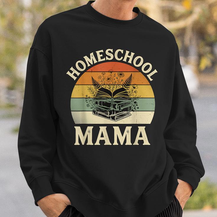 Retro Floral Homeschool Mama Wildflower Book Stack Aesthetic Sweatshirt Gifts for Him Retro Floral Homeschool Mama Wildflower Book Stack Aesthetic Sweatshirt Gifts for Him