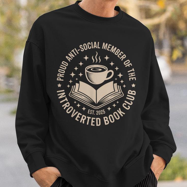 Retro Proud Introverted Book Club Anti Social Reader Sweatshirt Gifts for Him Retro Proud Introverted Book Club Anti Social Reader Sweatshirt Gifts for Him