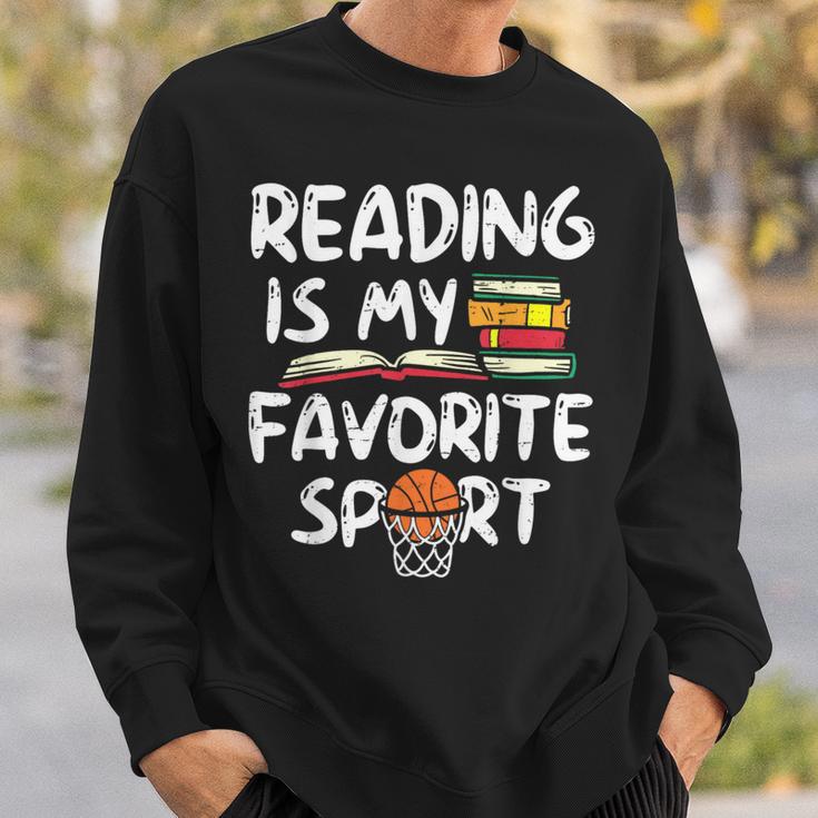 Retro Reading Is My Favorite Sport Basketball World Book Day Sweatshirt Gifts for Him Retro Reading Is My Favorite Sport Basketball World Book Day Sweatshirt Gifts for Him