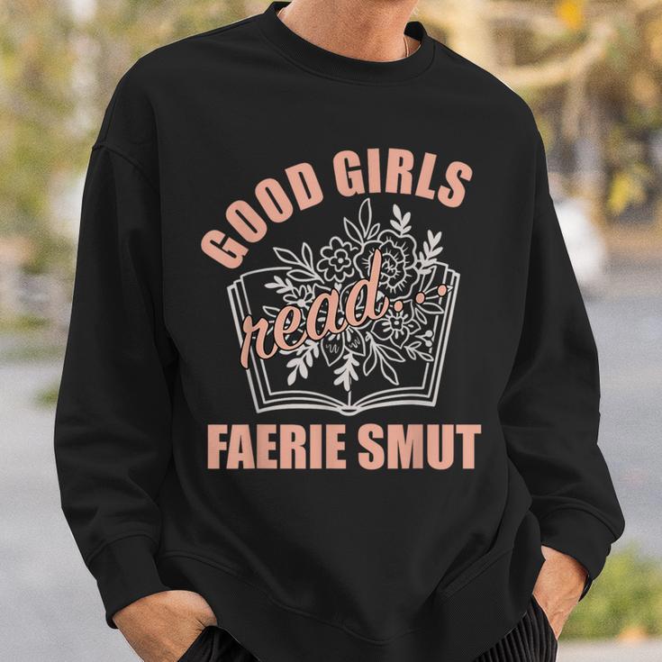 Romantasy Book Merch Good Girls Spicy Book Lover Fairy Tales Sweatshirt Gifts for Him