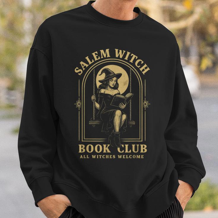 Salem Witch Book Club Bookish Halloween Full Moon Reader Sweatshirt Gifts for Him